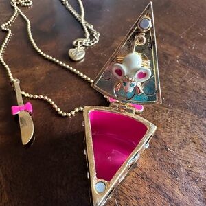 Betsey Johnson cheese Locket Necklace